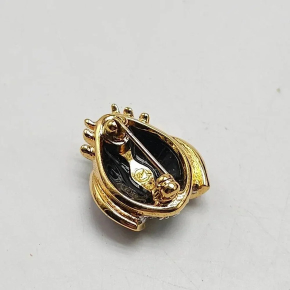 Vintage Swarovski Crystal Red Ladybug Brooch Pin 1 in - Picture 3 of 4